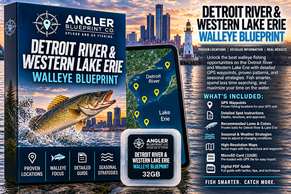 Detroit River and Western Lake Erie Blue Print